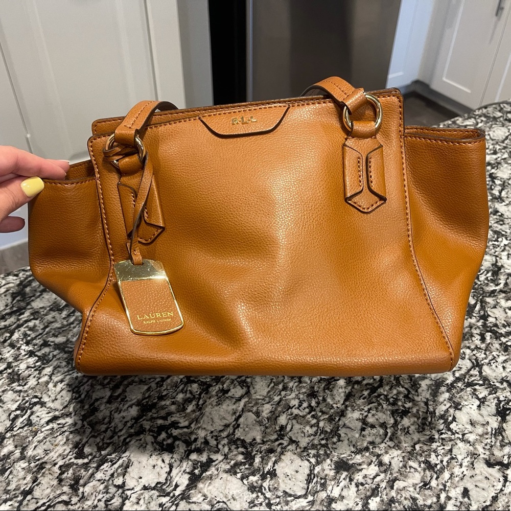 LRL Ralph Lauren leather satchel *like new*